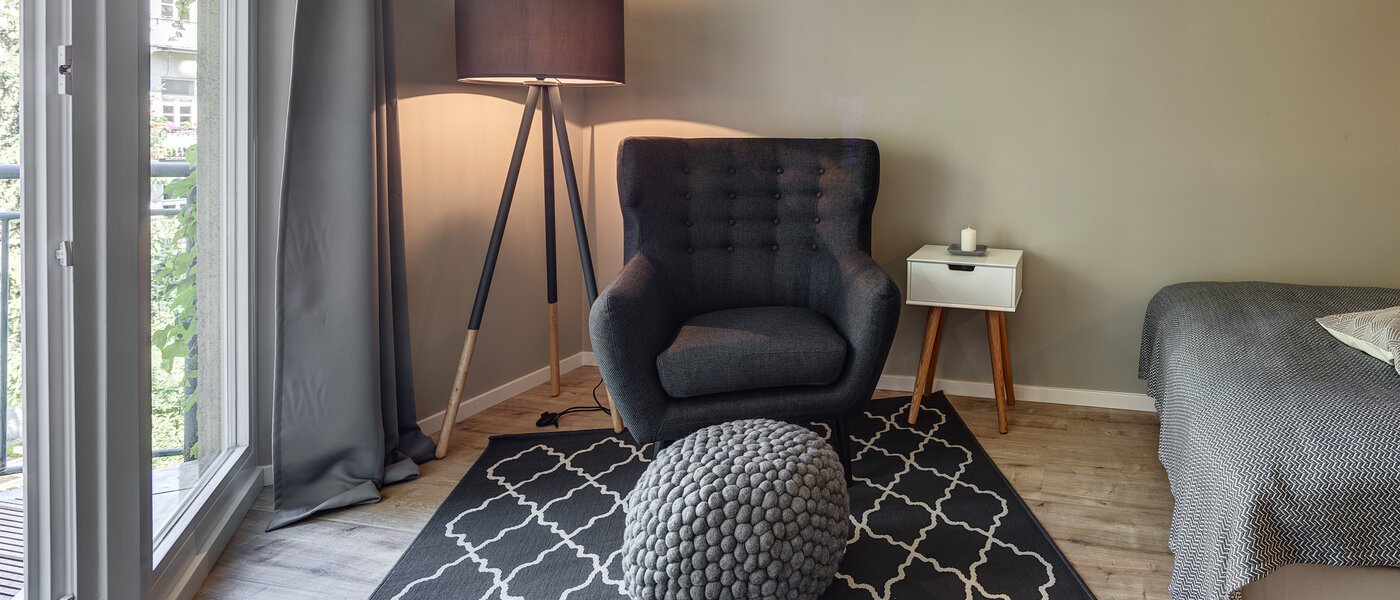 appartamento München Lehel 02 zona living 11122