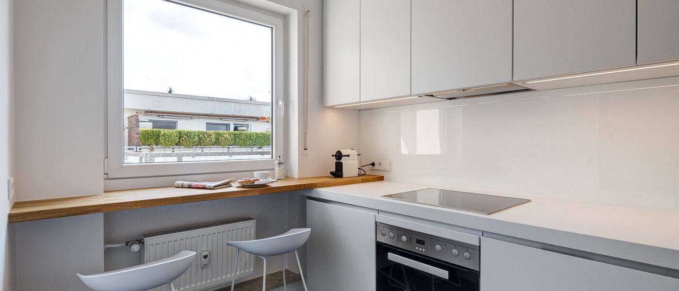 attico con terrazzo München Fasangarten 02 cucina 11218