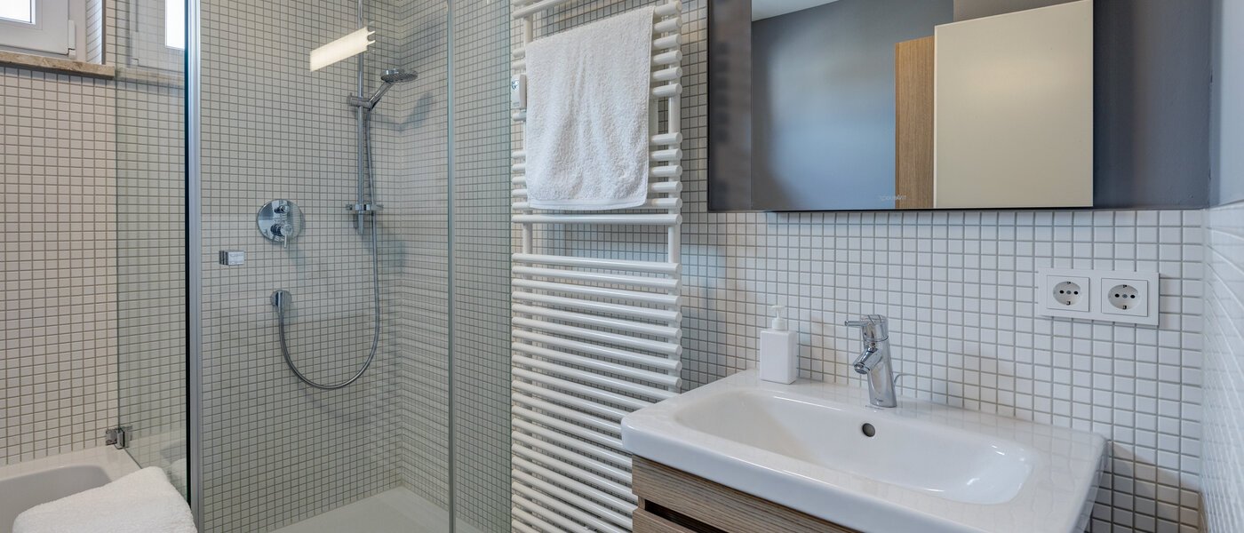 attico con terrazzo München Fasangarten 02 bagno 11218