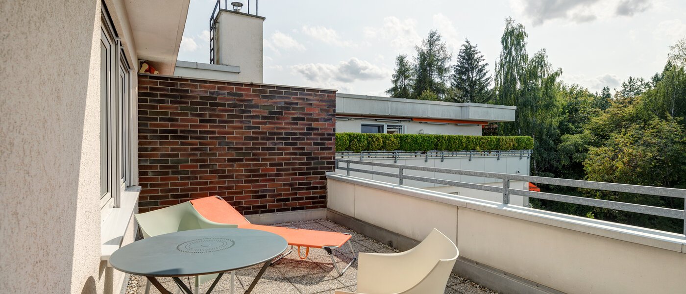 attico con terrazzo München Fasangarten 01 terrazza 11218