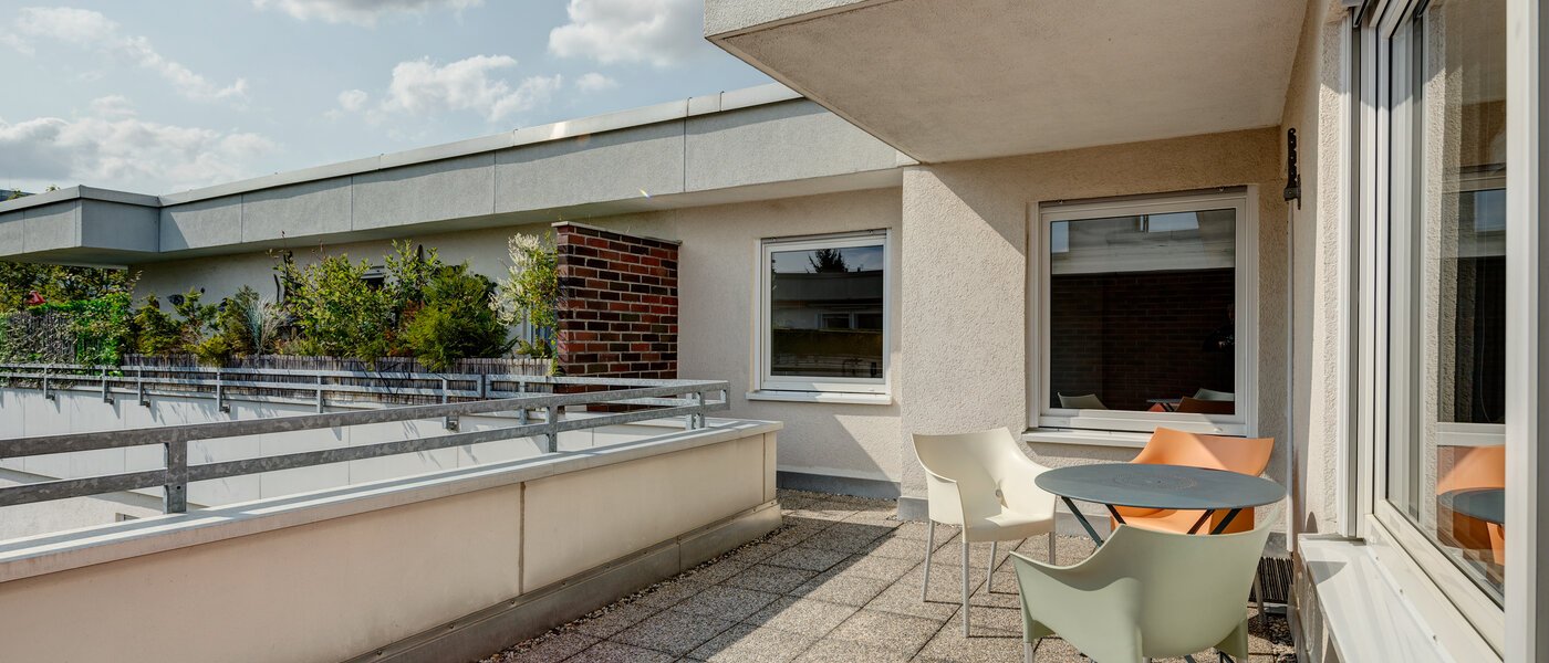 attico con terrazzo München Fasangarten 04 terrazza 11218