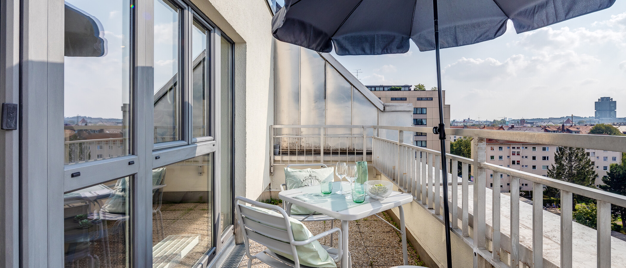 appartamento München Milbertshofen 02 terrazza sul tetto 11227