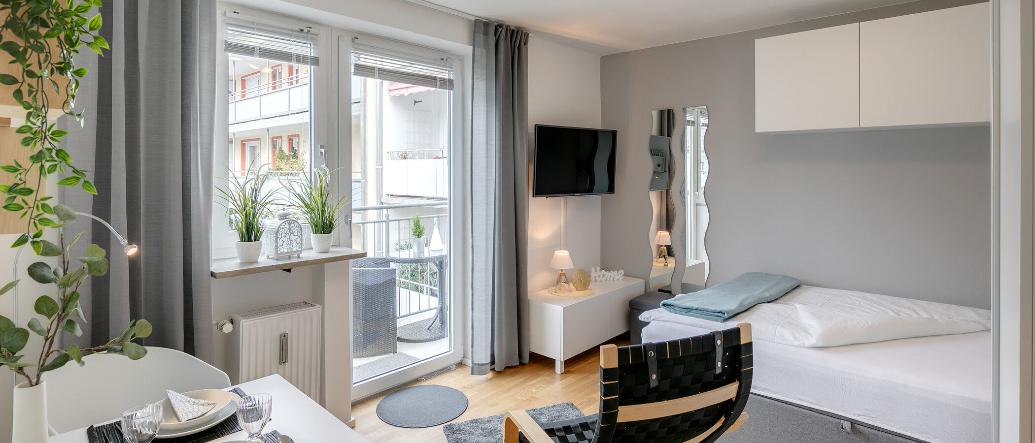 appartamento München Neuhausen 01 zona living 11266