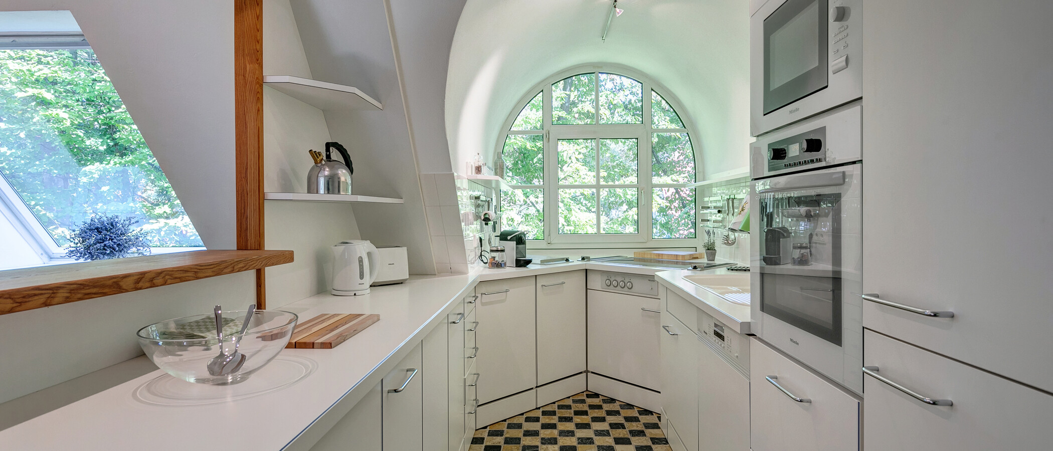 attico con terrazzo München Menterschwaige 01 cucina 11267