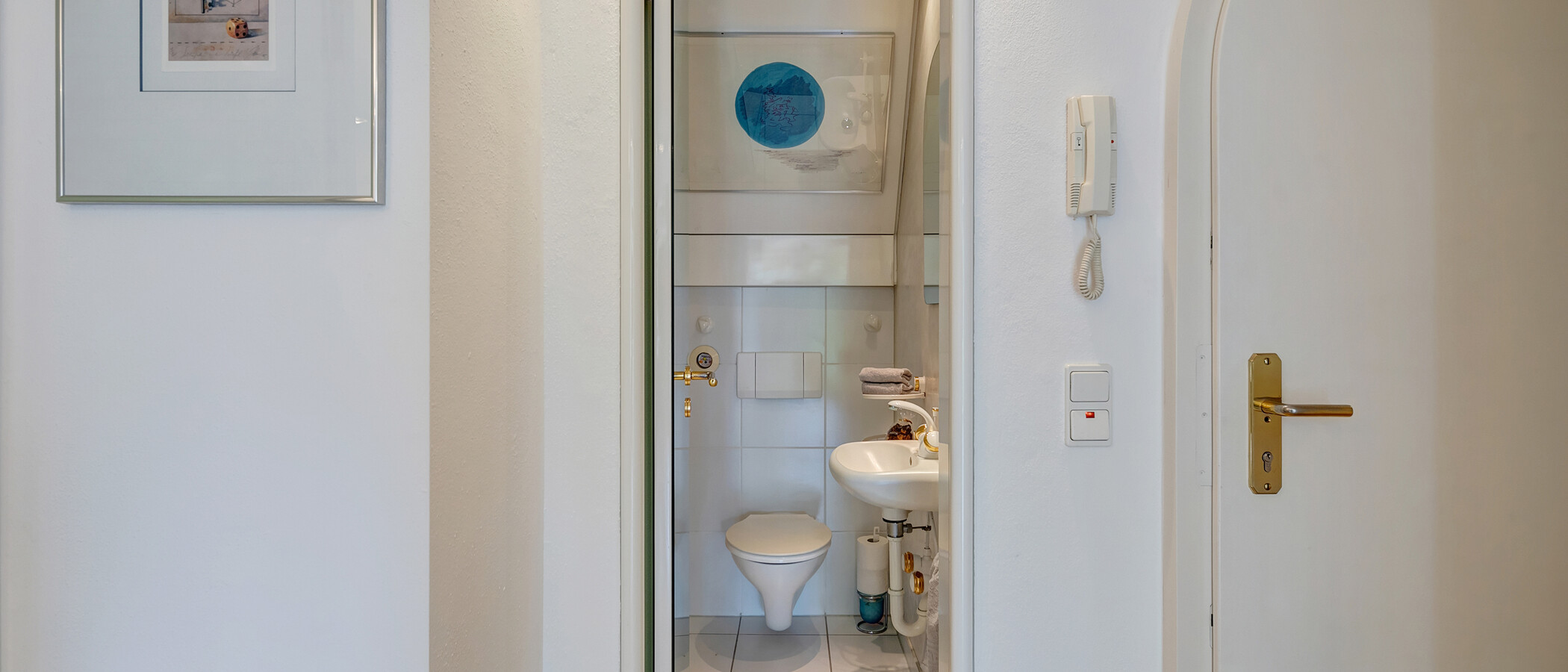 attico con terrazzo München Menterschwaige 02 toilette per gli ospiti 11267