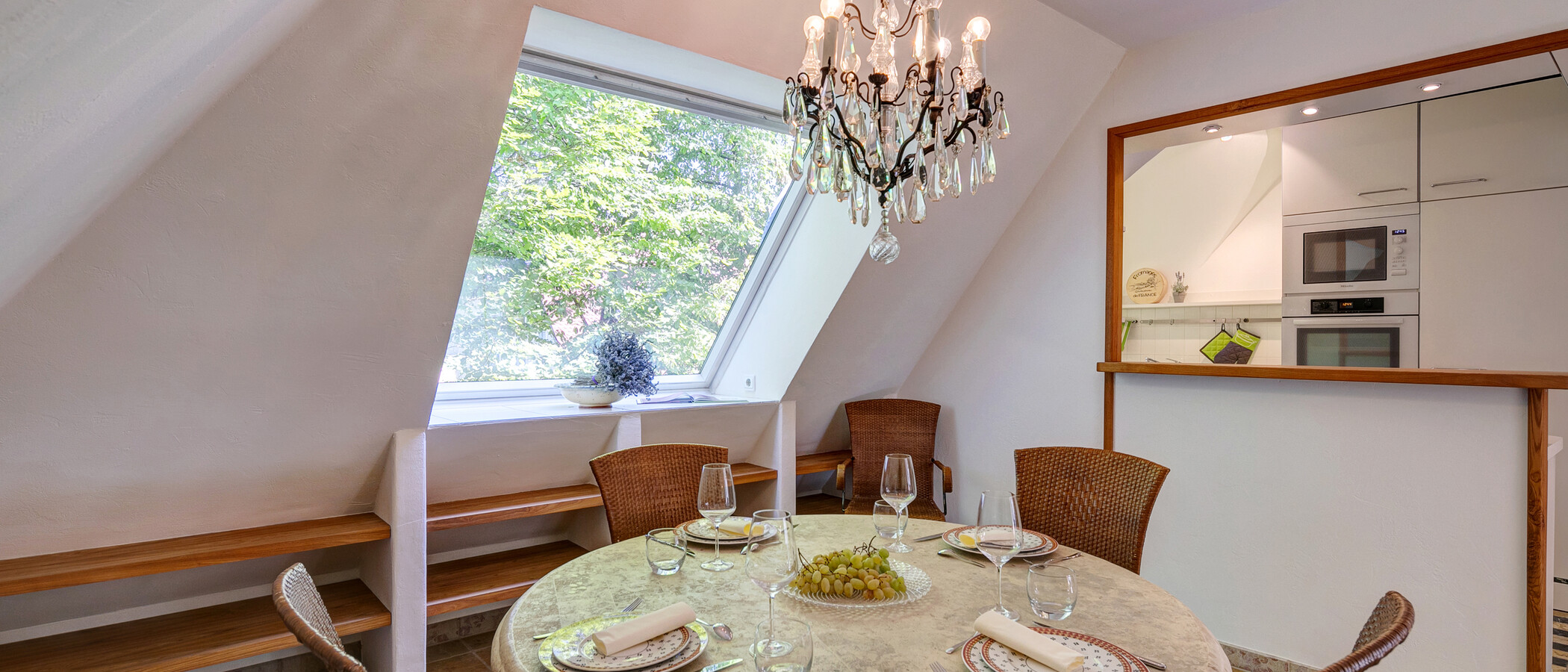 attico con terrazzo München Menterschwaige 02 zona pranzo 11267
