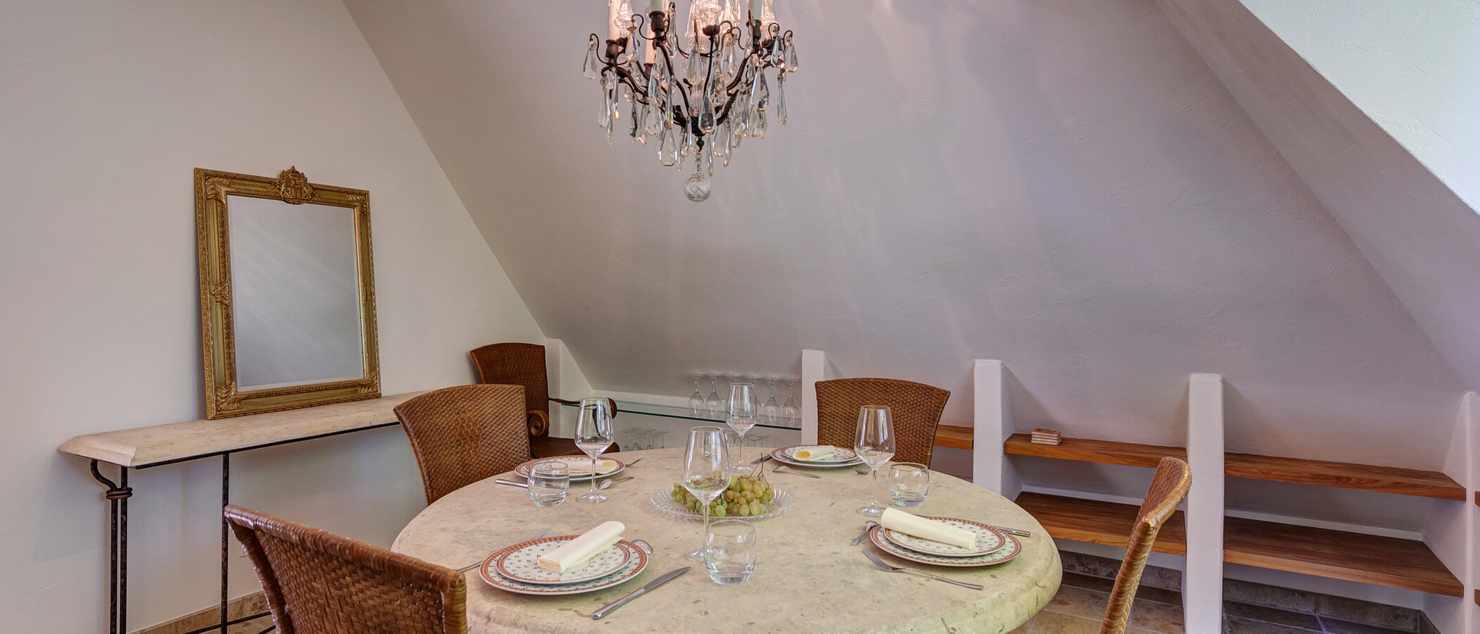 attico con terrazzo München Menterschwaige 04 zona pranzo 11267