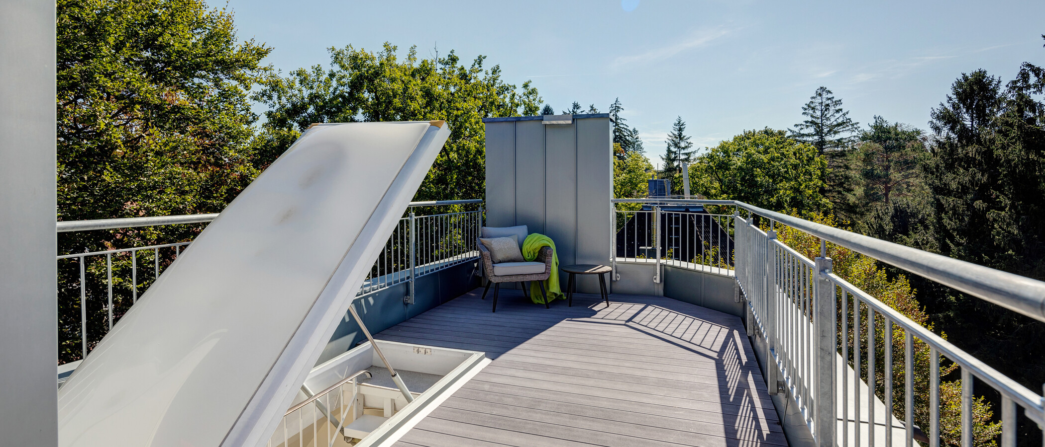 attico con terrazzo München Menterschwaige 03 terrazza sul tetto 11267
