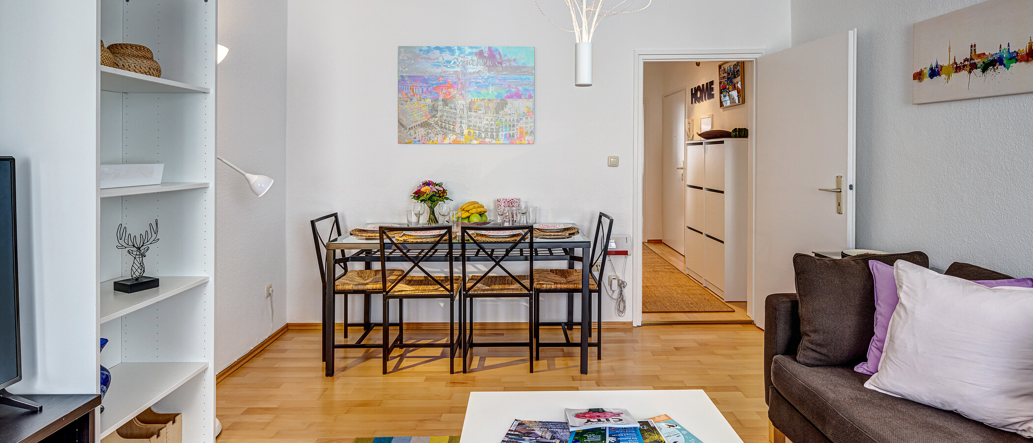 appartamento München Lehel 02 zona living 11273