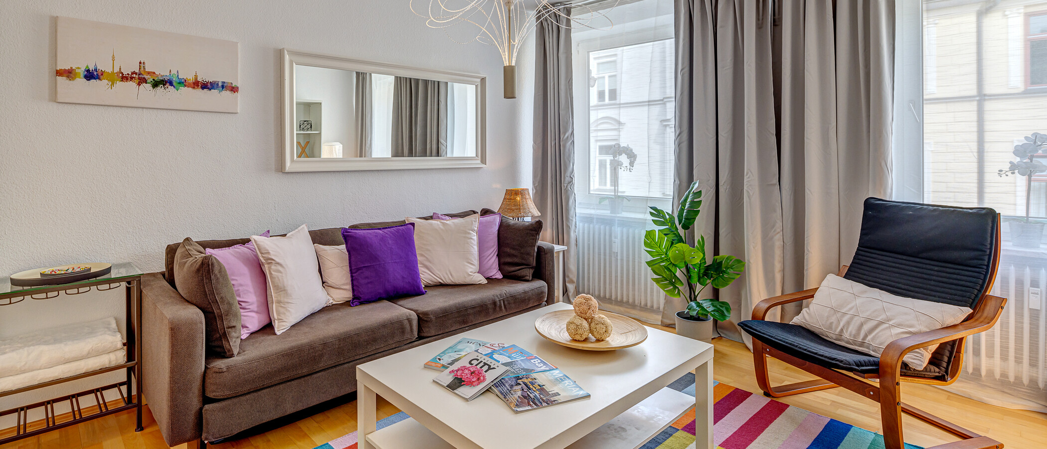 appartamento München Lehel 03 zona living 11273