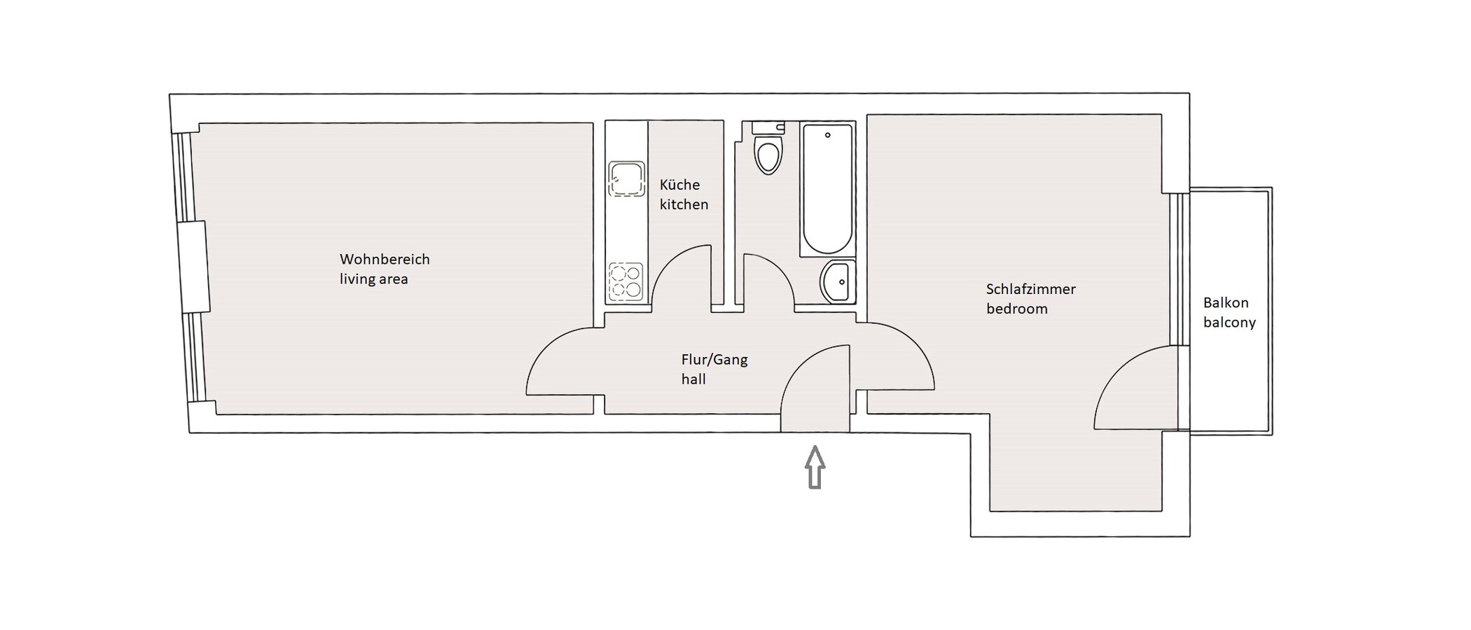 appartamento München Lehel 01 planimetria 11273