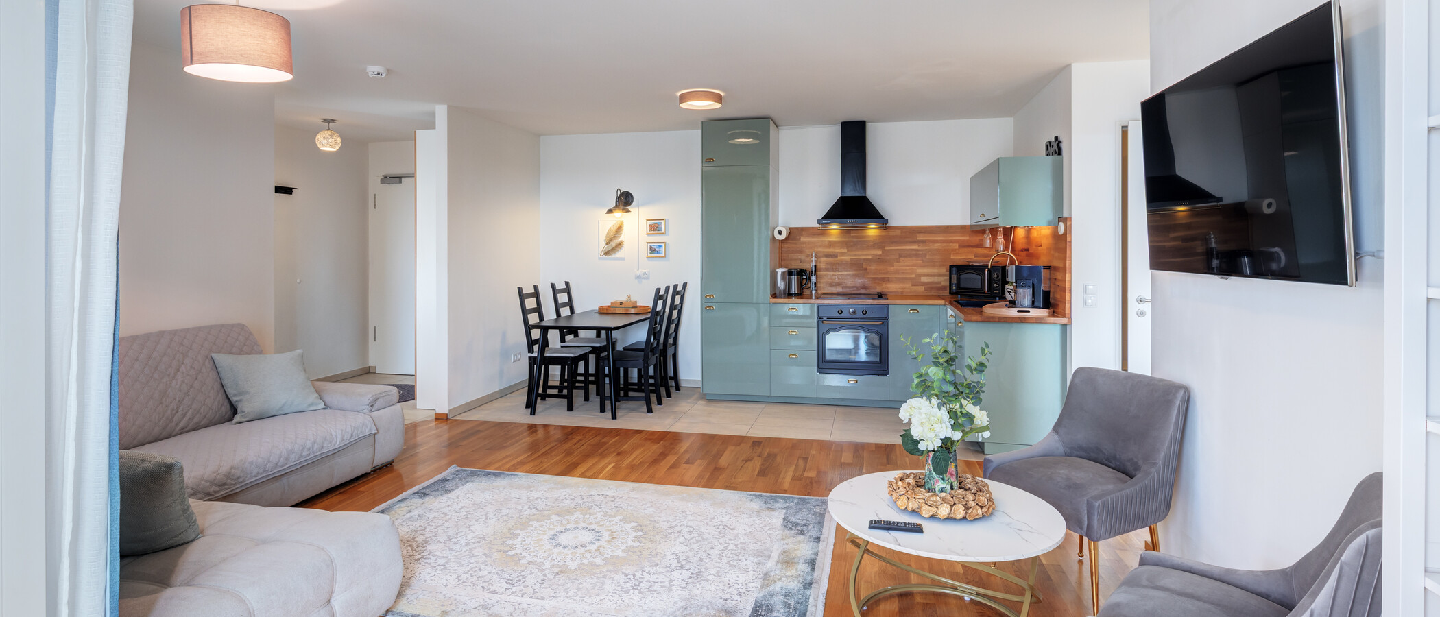 appartamento München Obersendling 04 zona living 11291