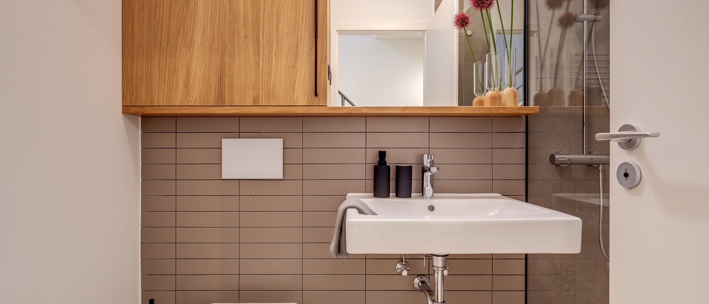 maisonnette con galleria München Maxvorstadt 03 bagno 11294