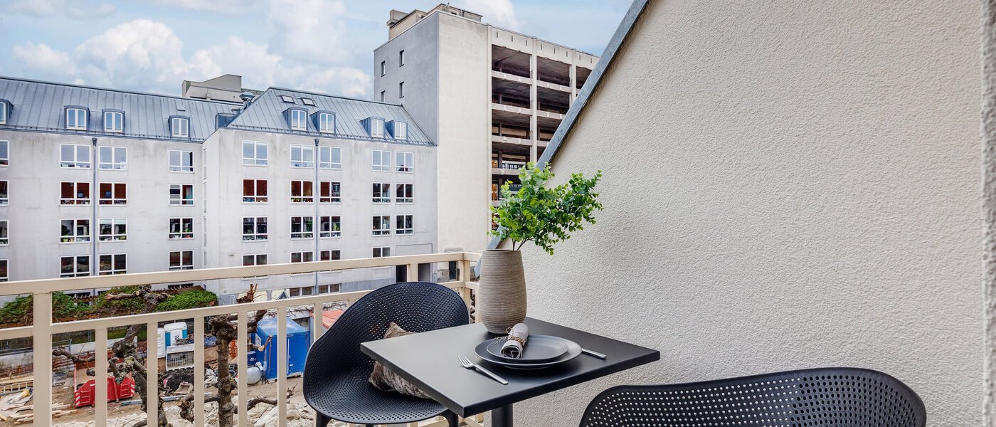 maisonnette con galleria München Maxvorstadt 02 terrazza sul tetto 11294