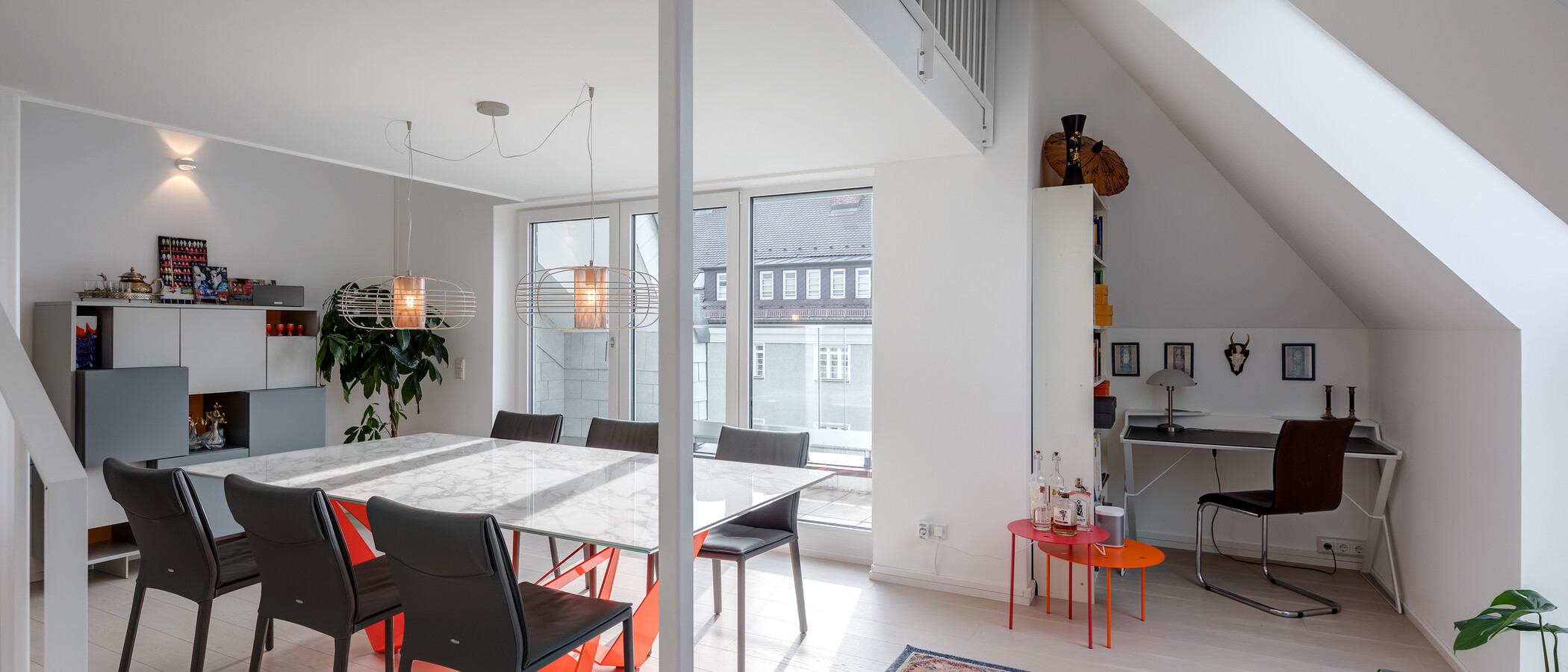 attico con terrazzo München Schwabing-West (rund um den Bonner Platz) 02 zona pranzo 11304