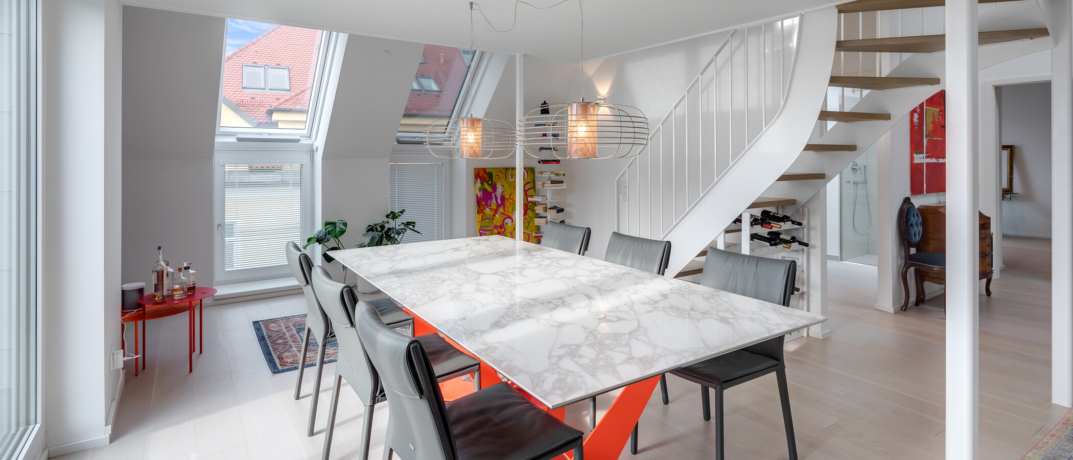 attico con terrazzo München Schwabing-West (rund um den Bonner Platz) 04 zona pranzo 11304