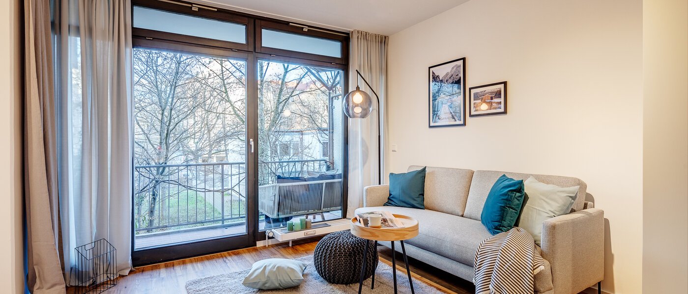 appartamento München Lehel 02 zona living 11326