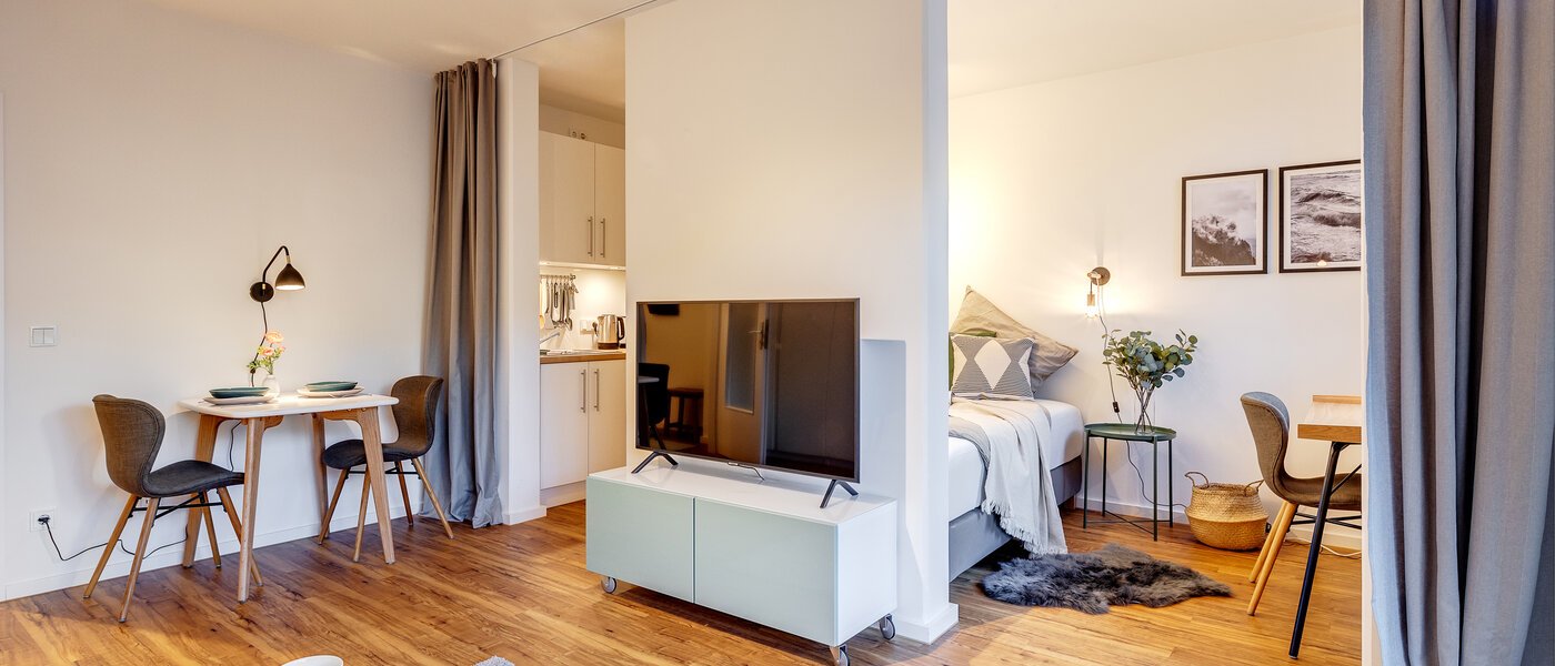 appartamento München Lehel 04 zona living 11326