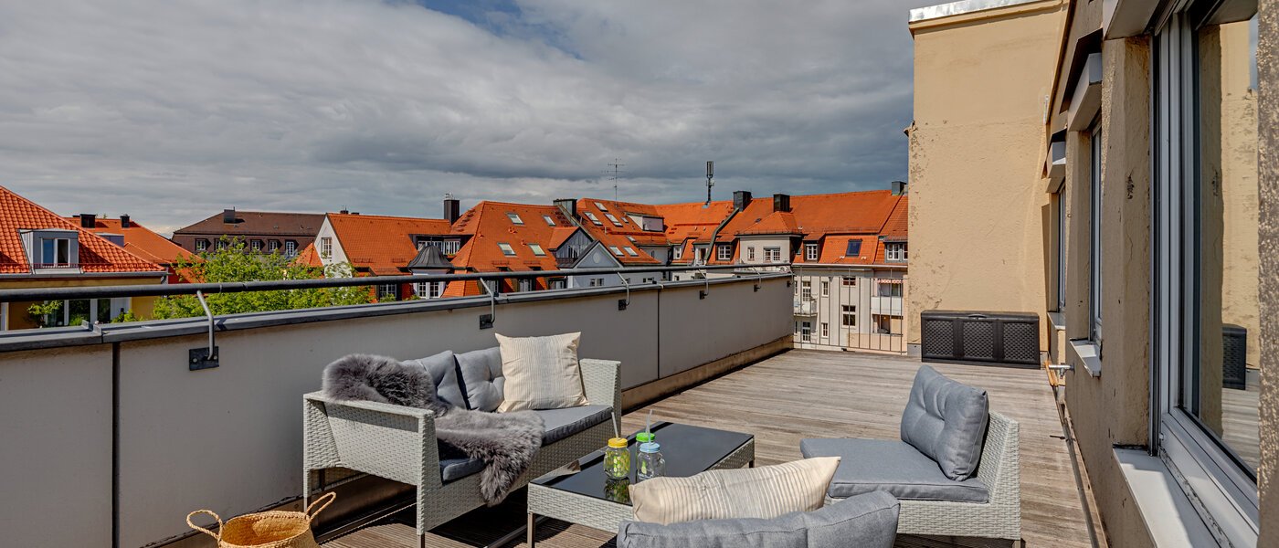 appartamento München Ludwigsvorstadt 02 terrazza sul tetto 11328