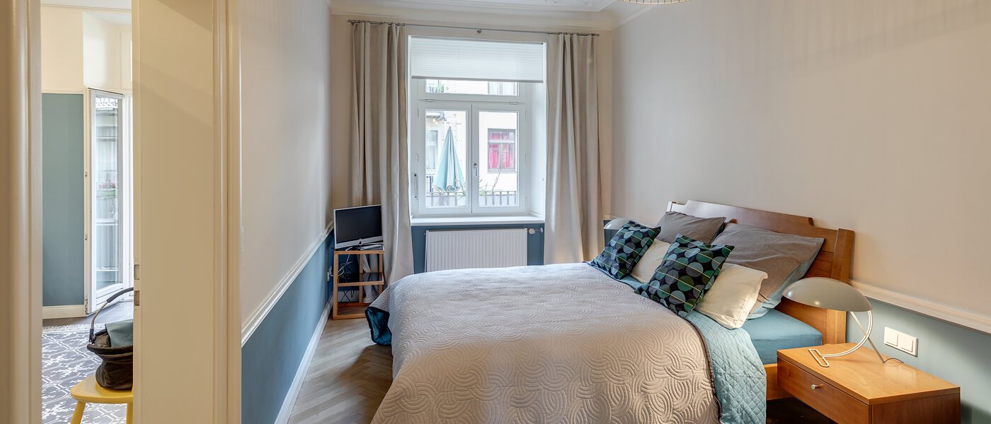 appartamento München Glockenbachviertel 01 camera da letto 11352