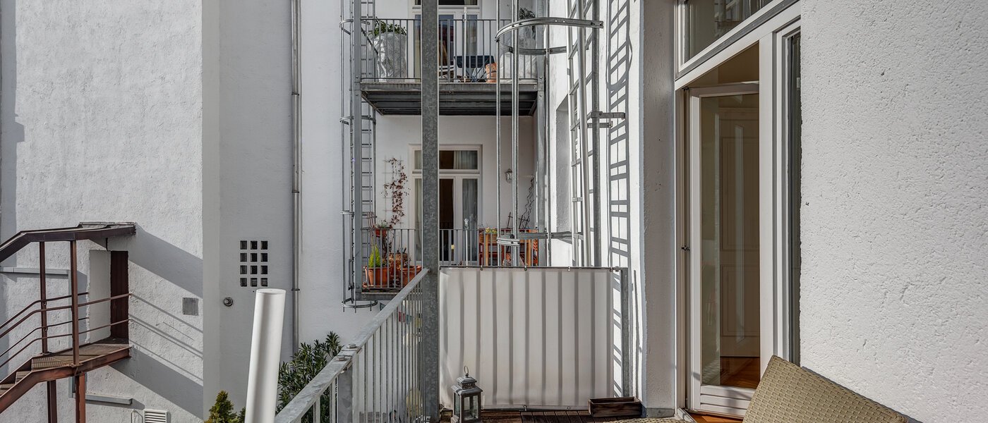 appartamento München Glockenbachviertel 01 balcone 11395