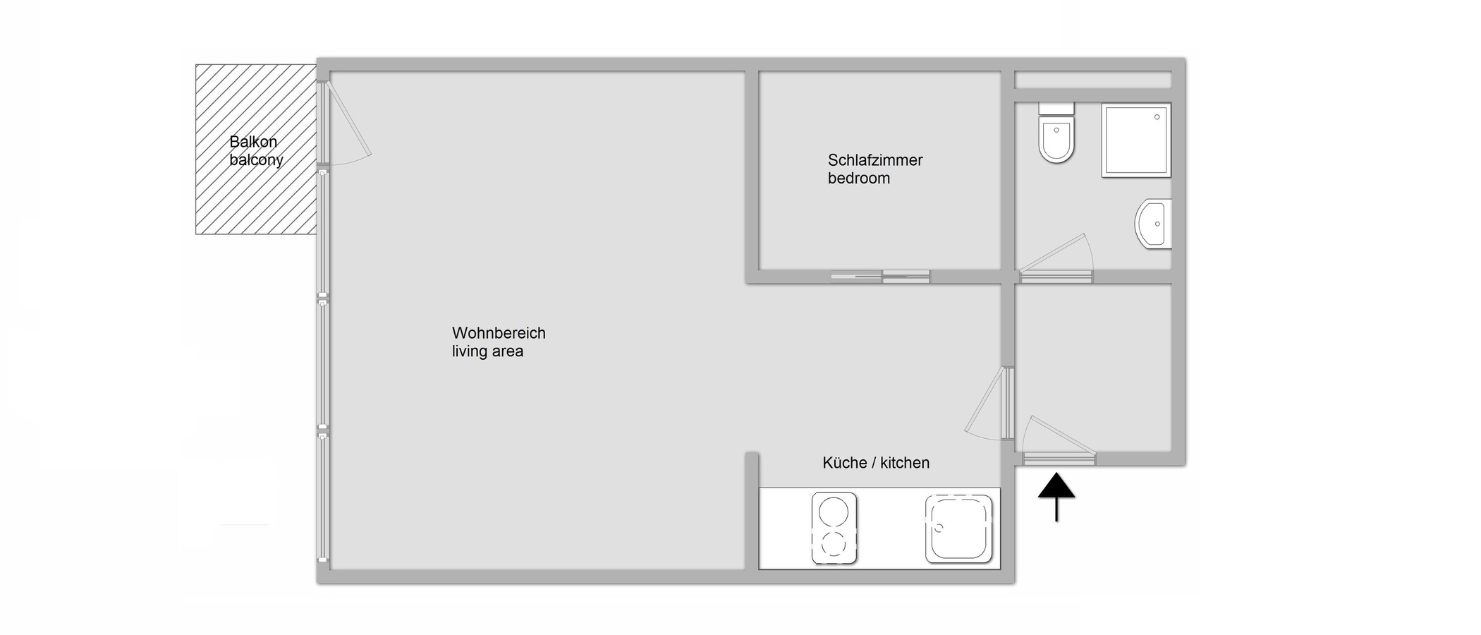 appartamento München Milbertshofen 01 planimetria 11407