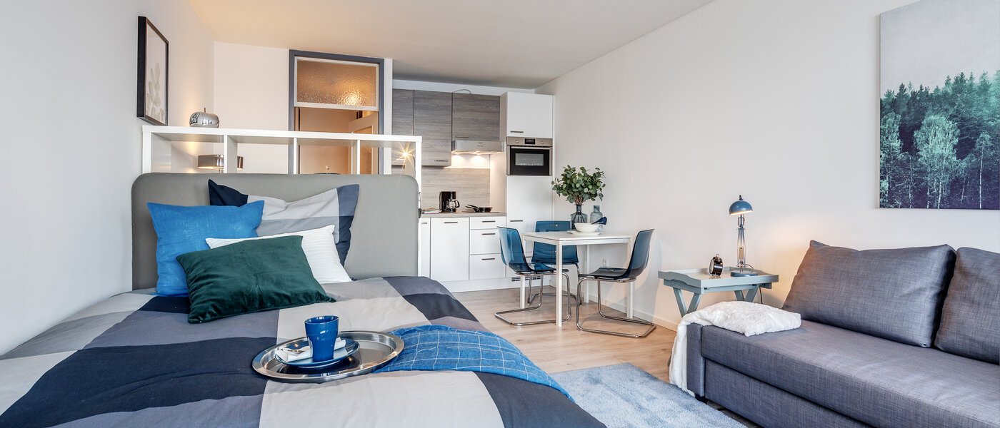 appartamento München Arabellapark 02 zona living 11422