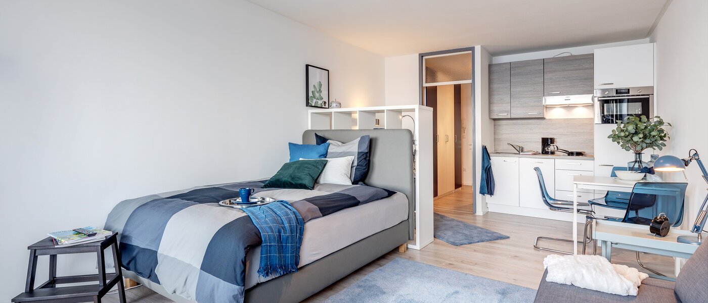 appartamento München Arabellapark 03 zona living 11422