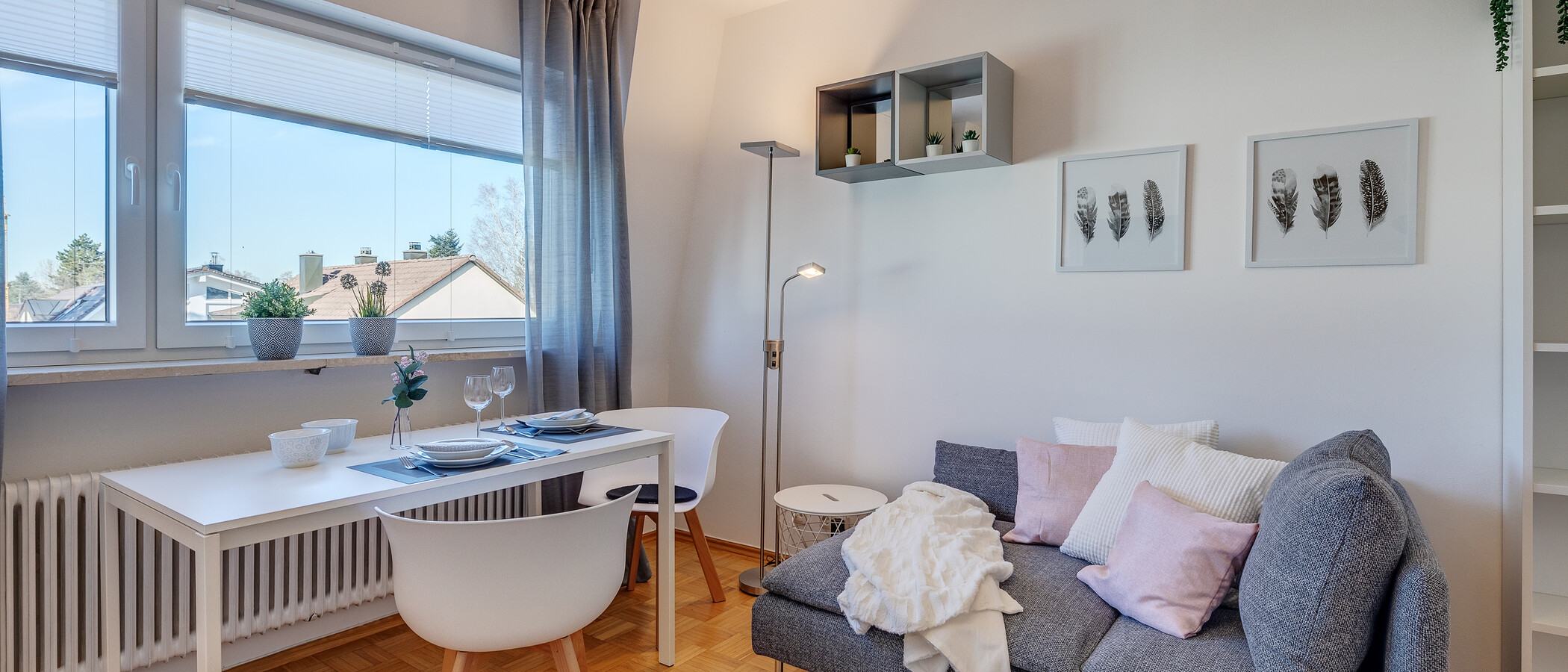 appartamento München Fasangarten 01 zona living 11437