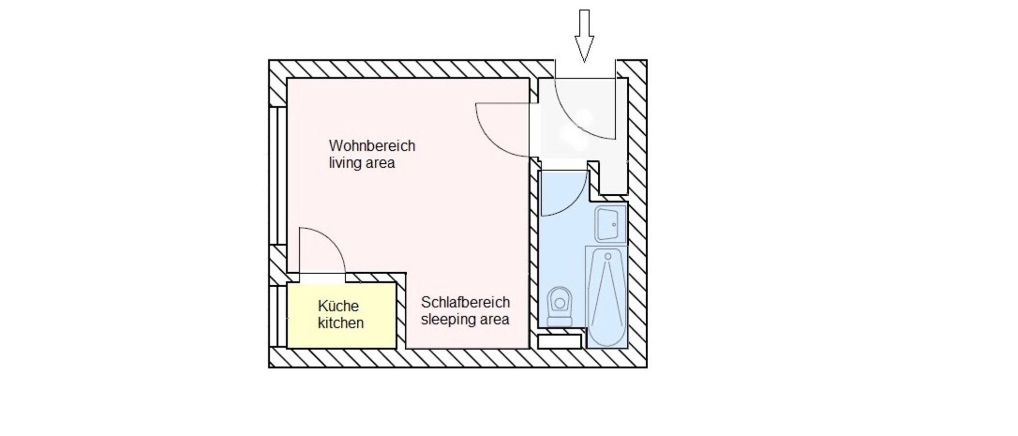 appartamento München Fasangarten 01 planimetria 11437