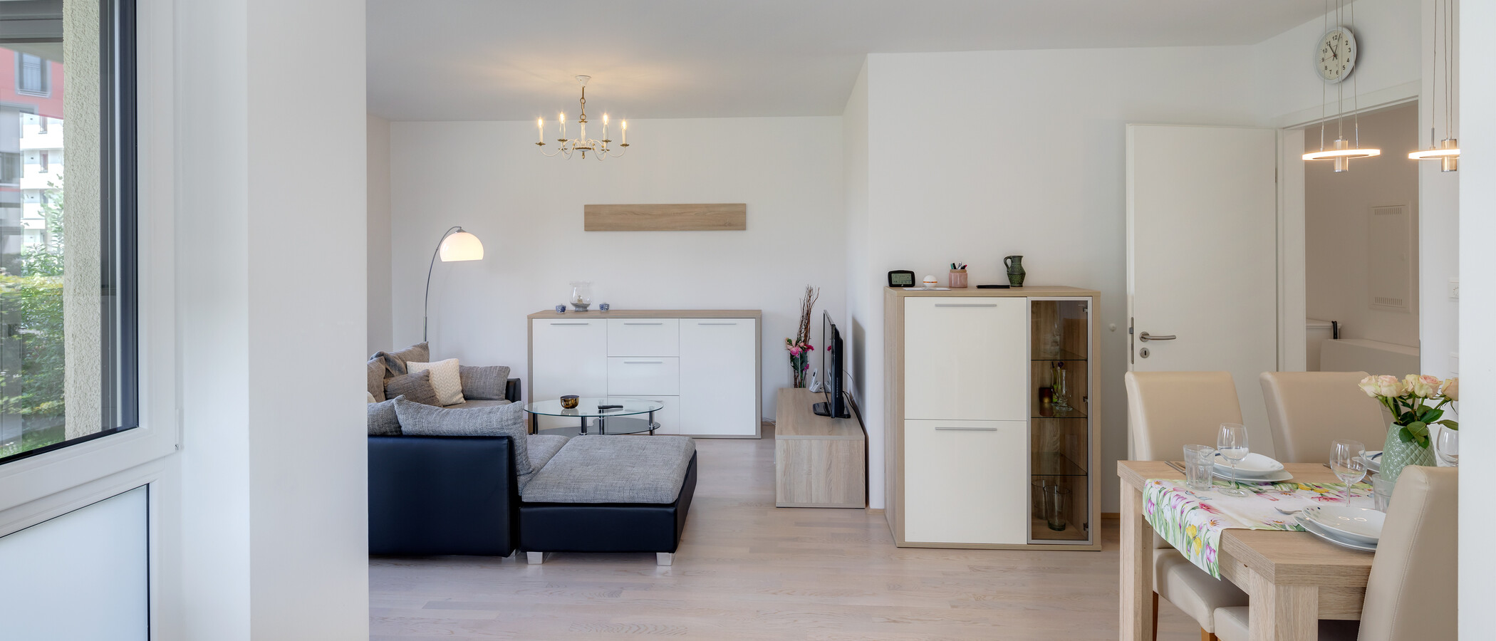appartamento con giardino München Neuaubing 04 zona living 11442