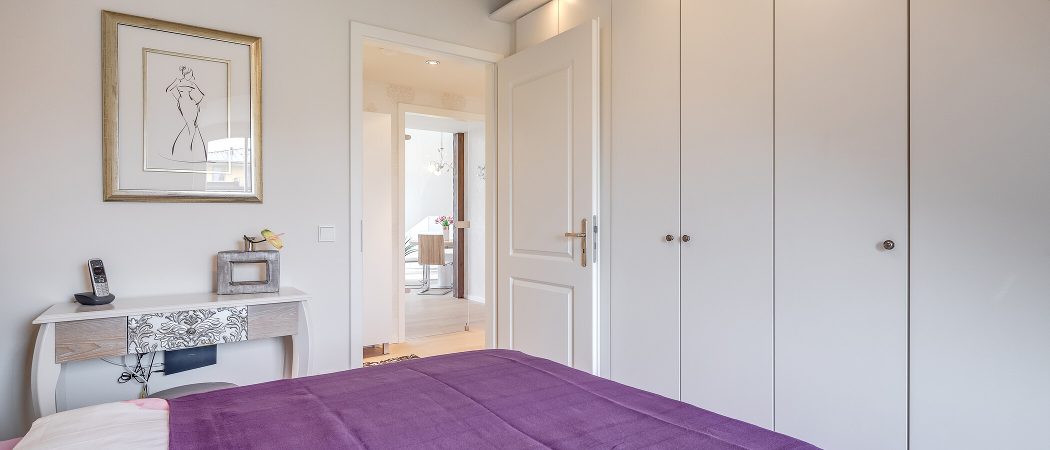appartamento con galleria München Moosach 03 camera da letto 11448