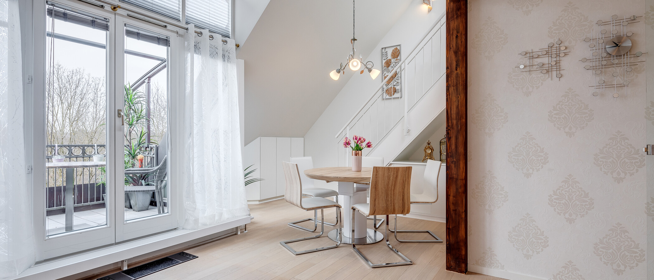 appartamento con galleria München Moosach 02 zona living 11448
