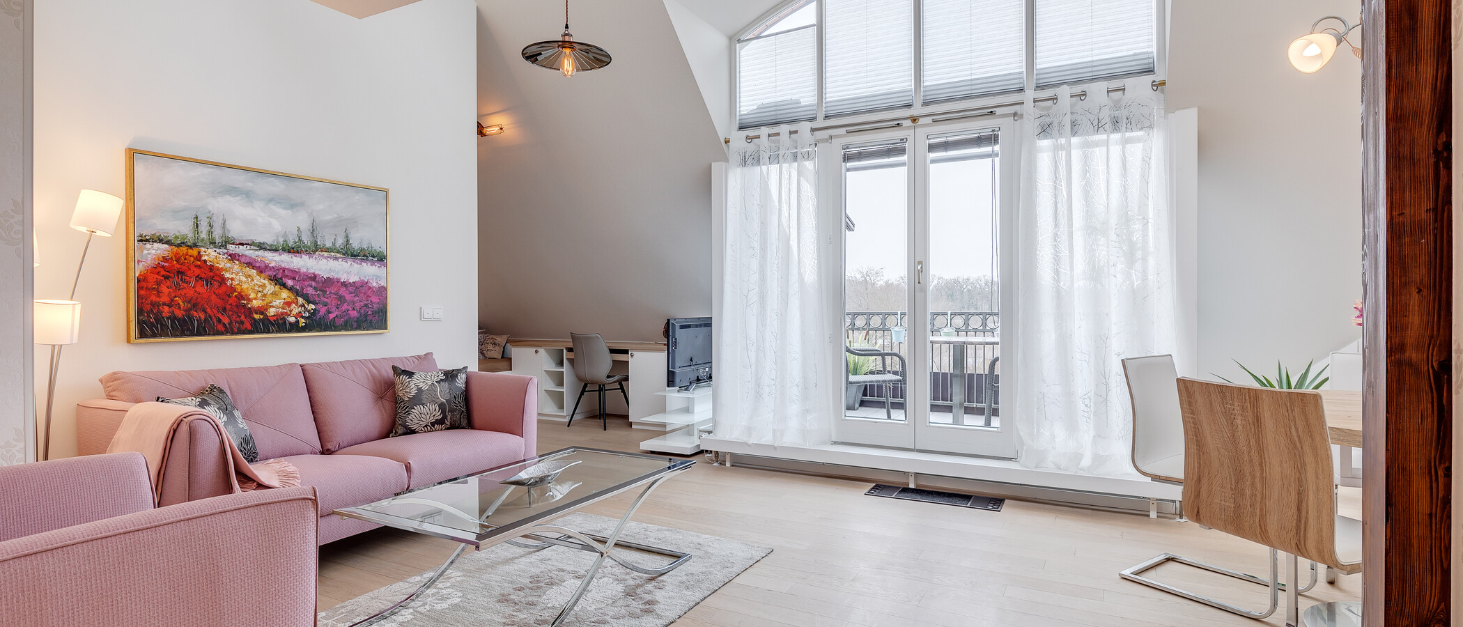 appartamento con galleria München Moosach 03 zona living 11448