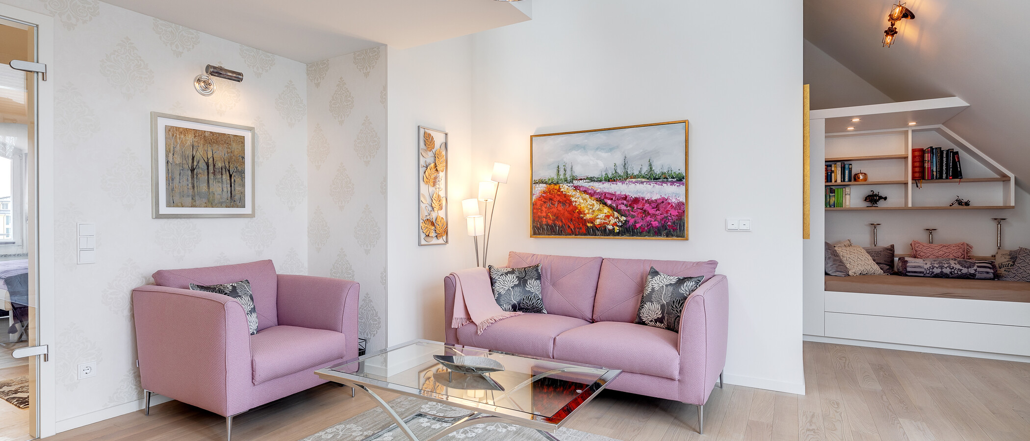appartamento con galleria München Moosach 05 zona living 11448