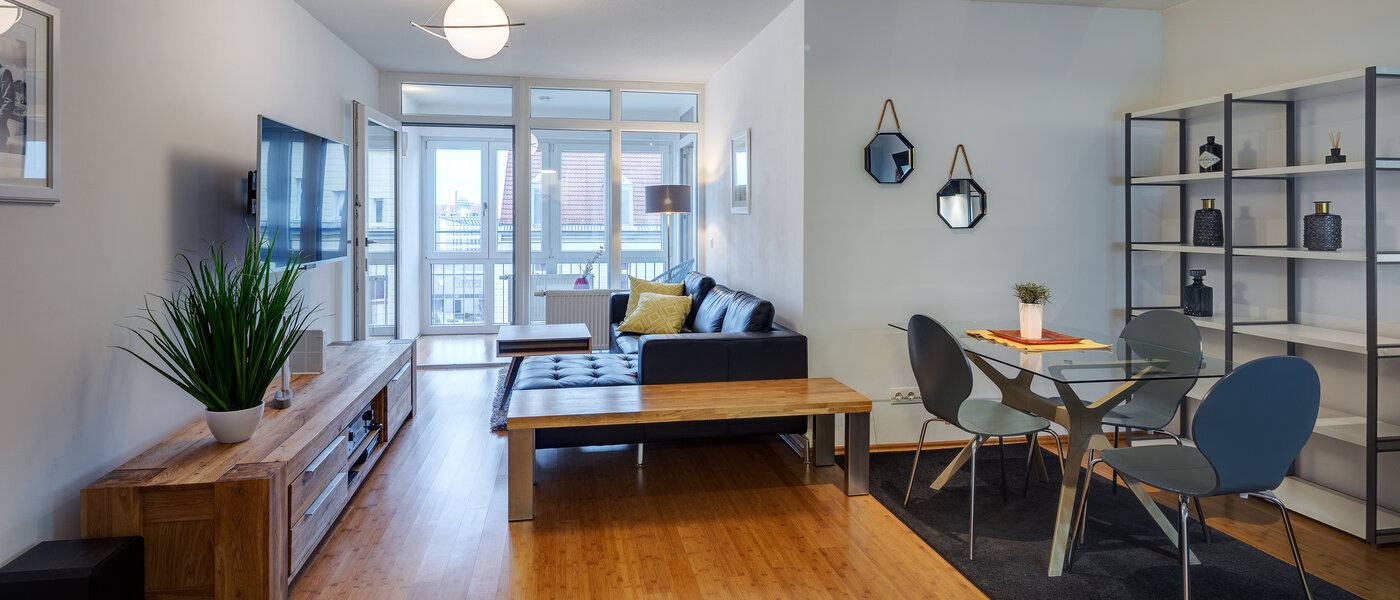 appartamento München Sendling-Westpark 01 zona living 11464