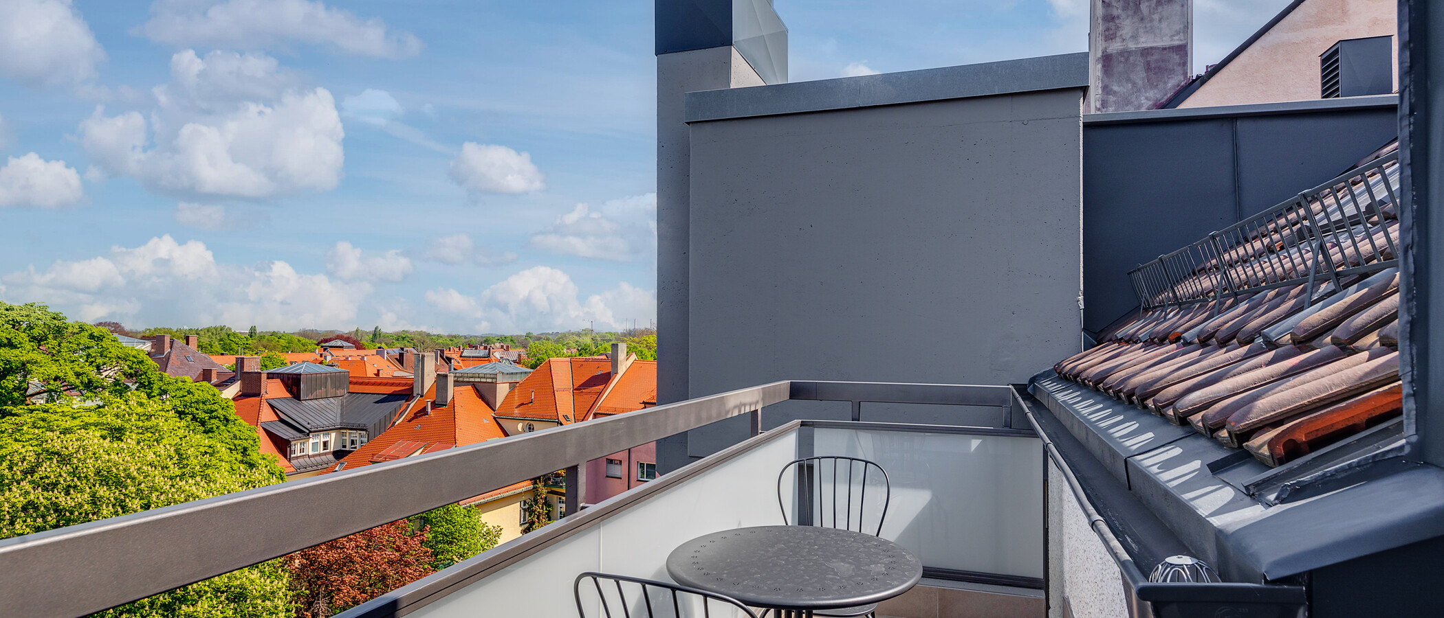 appartamento München Altbogenhausen 01 terrazza sul tetto 11531