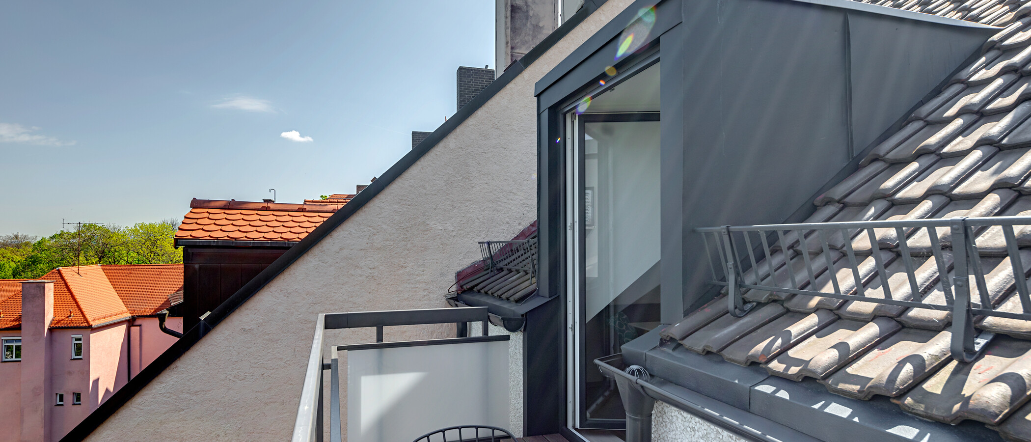 appartamento München Altbogenhausen 02 terrazza sul tetto 11532