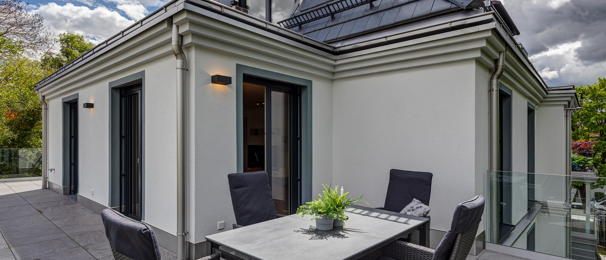 appartamento München Nymphenburg 05 terrazza sul tetto 11535