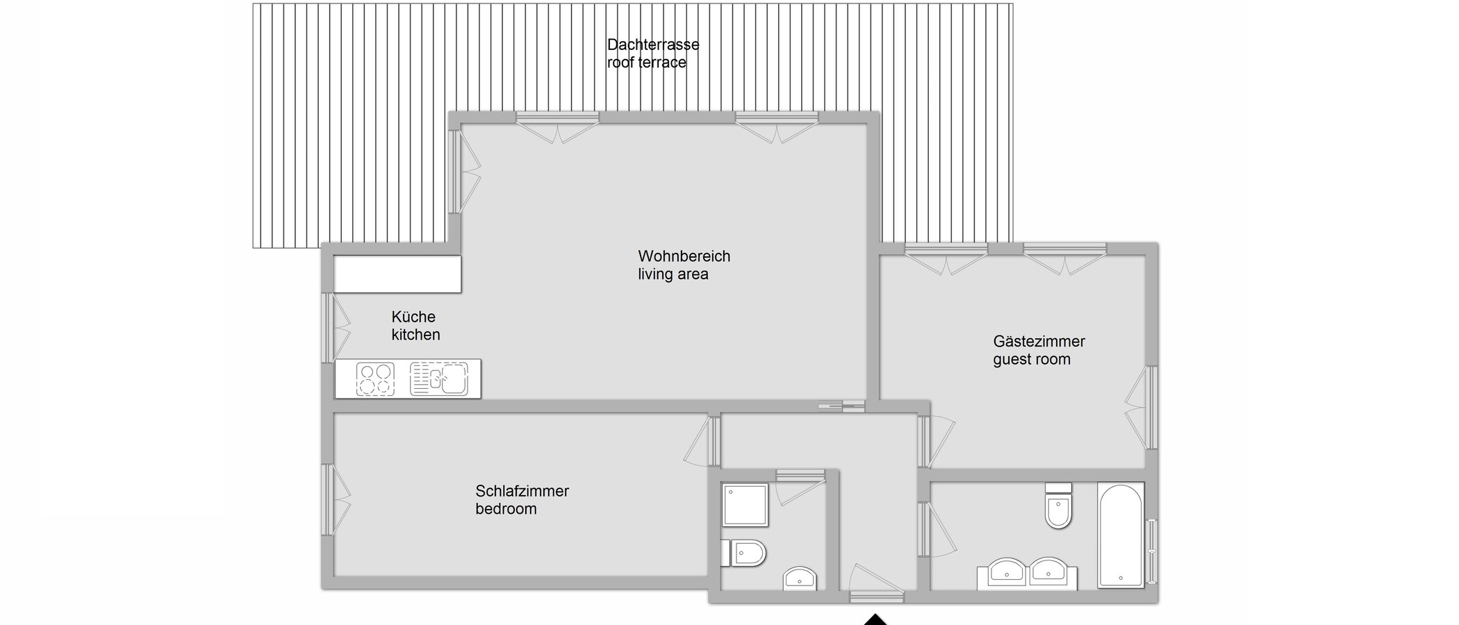 appartamento München Nymphenburg 01 planimetria 11535