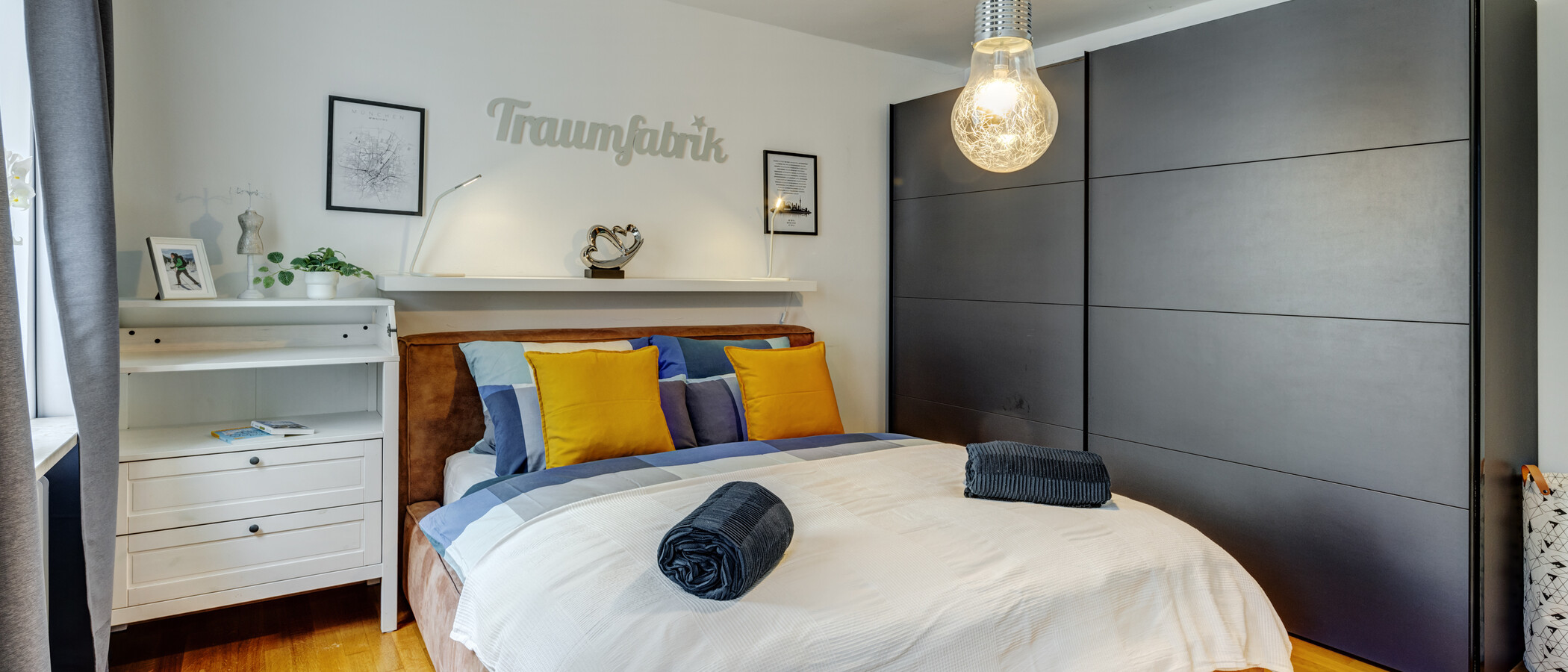 appartamento München Lehel 01 camera da letto 11536