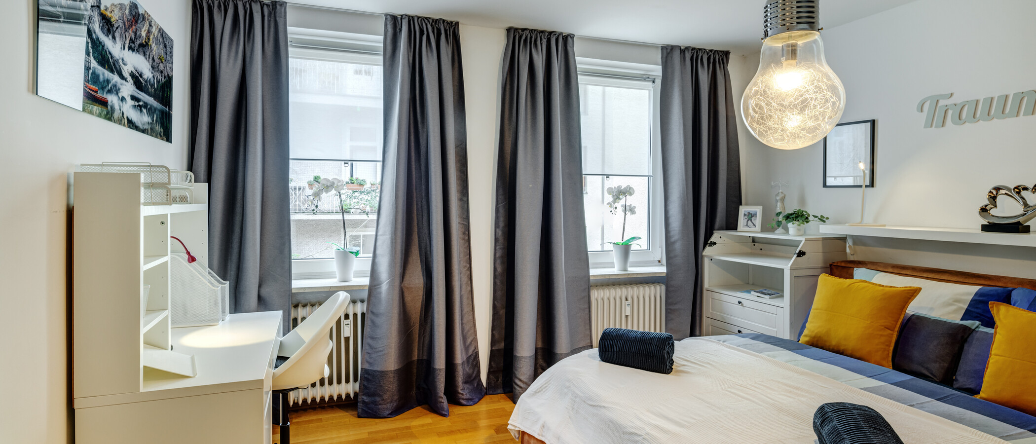 appartamento München Lehel 02 camera da letto 11536