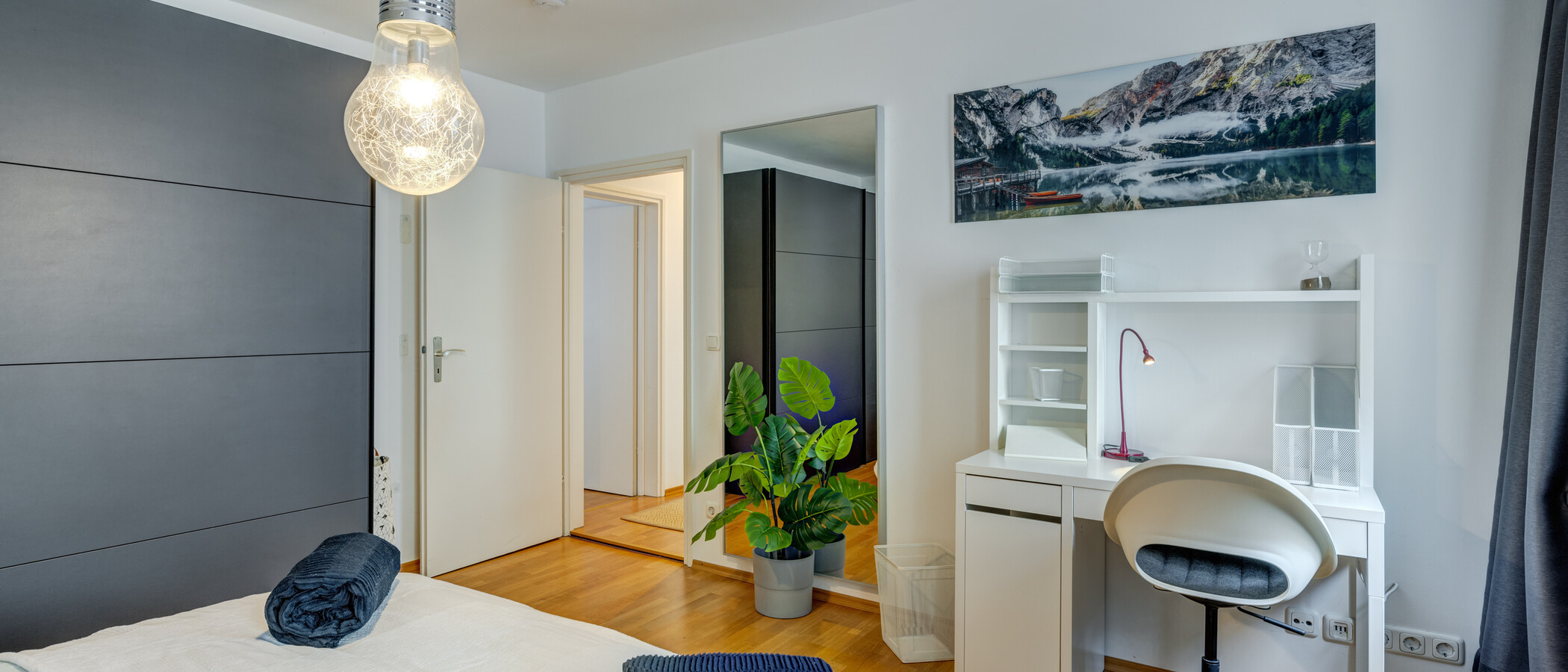 appartamento München Lehel 03 camera da letto 11536