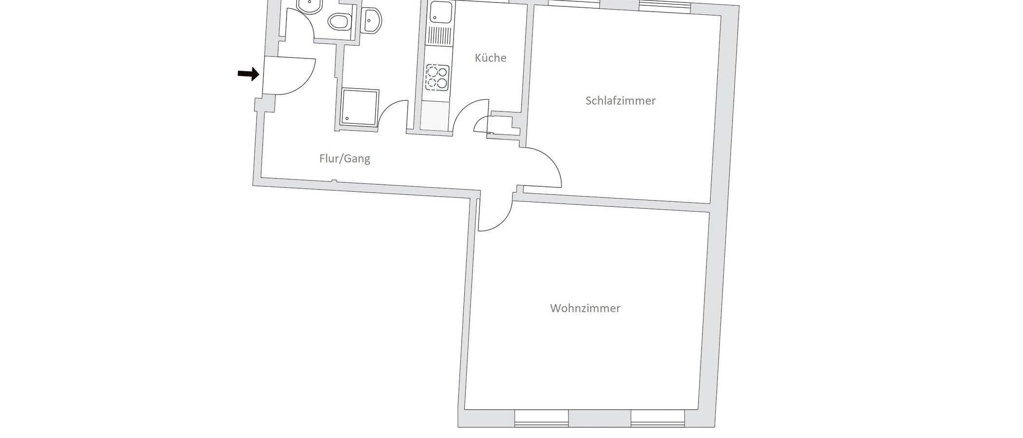 appartamento München Lehel 01 planimetria 11536
