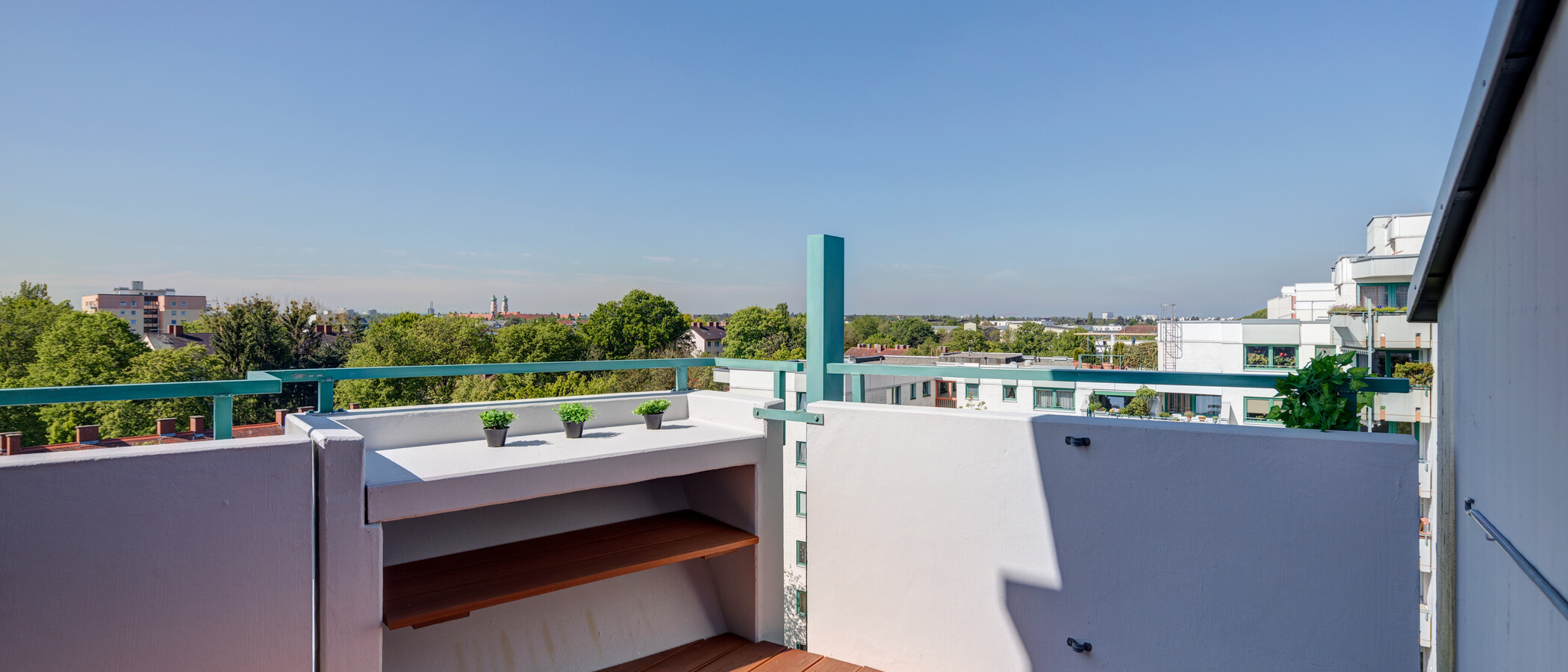 appartamento München Sendling-Westpark 01 terrazza sul tetto 11577