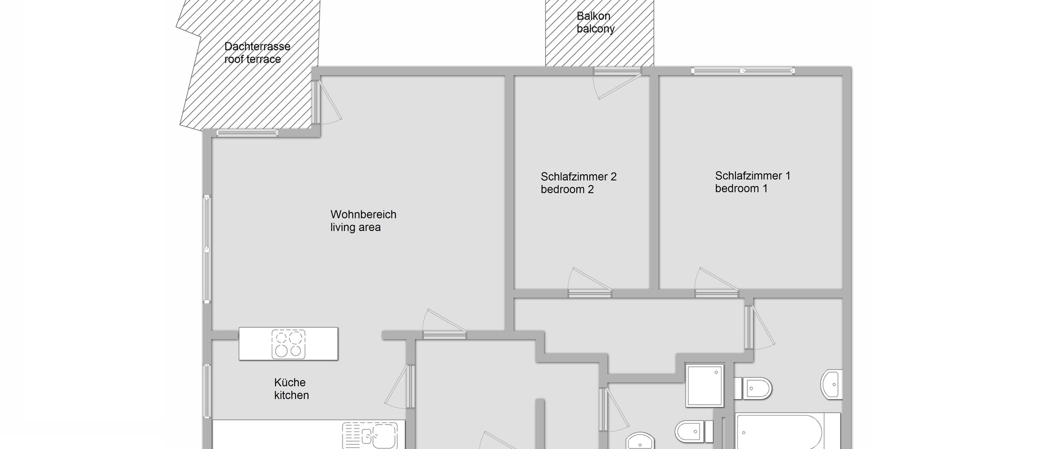 appartamento München Sendling-Westpark 01 planimetria 11577