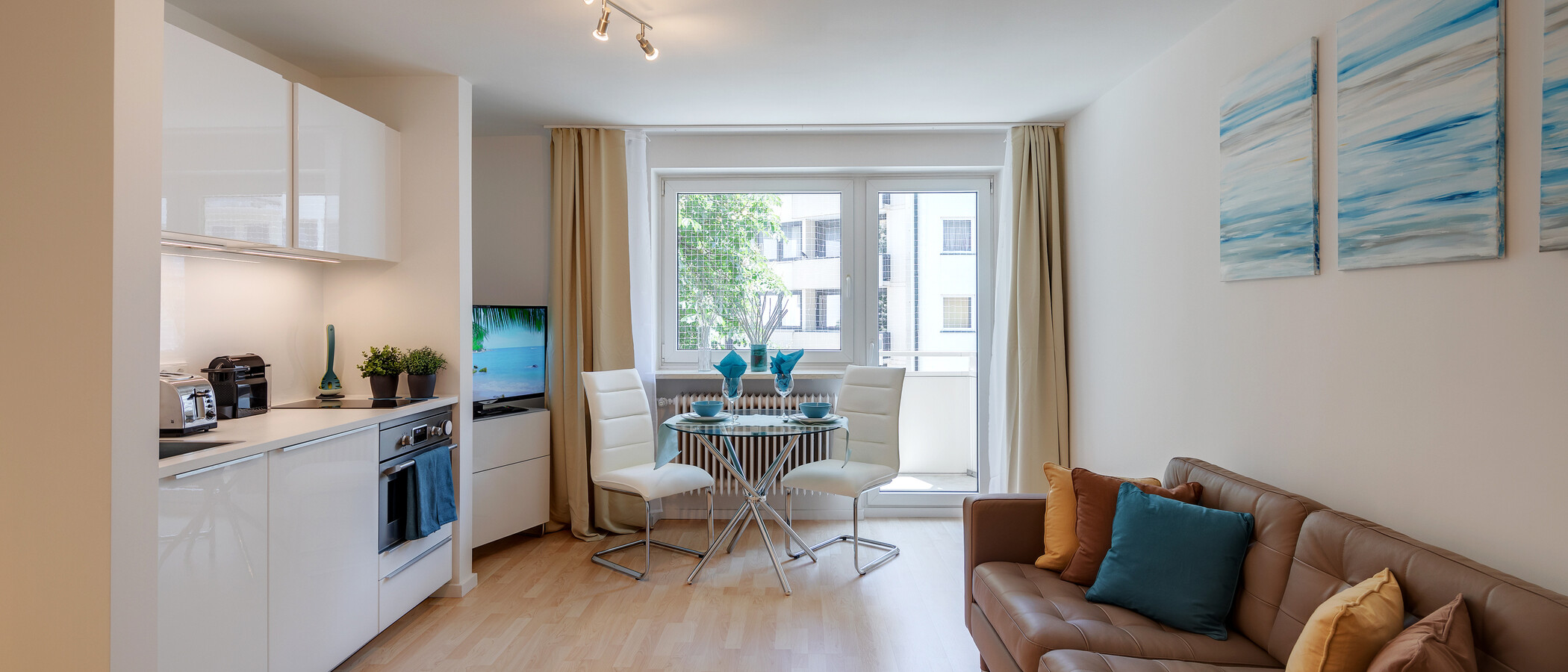 appartamento München Obergiesing 01 zona living 11593