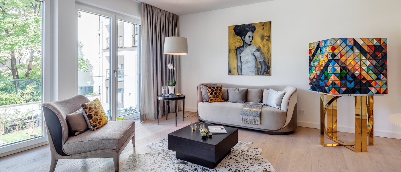 appartamento München Maxvorstadt 01 zona living 11609