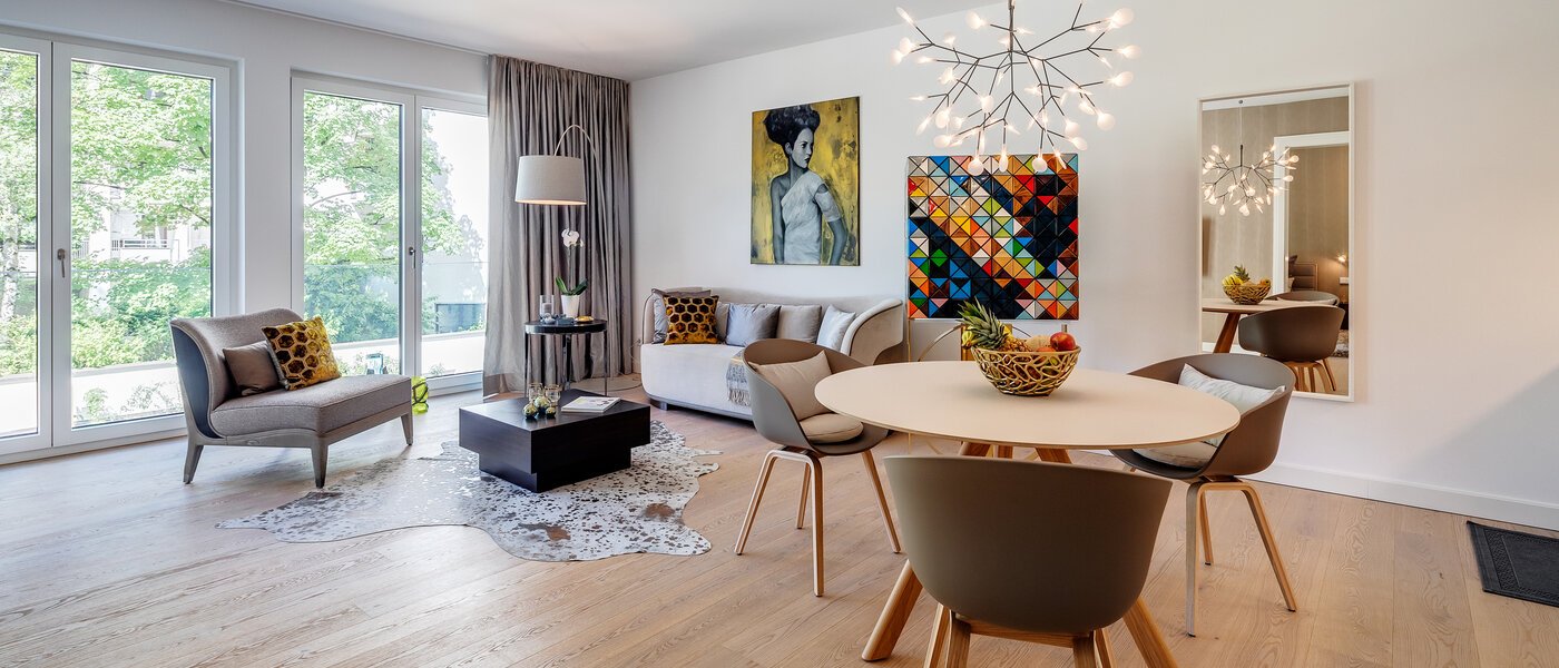 appartamento München Maxvorstadt 02 zona living 11609