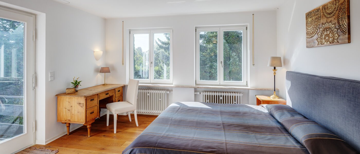 appartamento con giardino Feldafing 02 1° camera da letto 11698